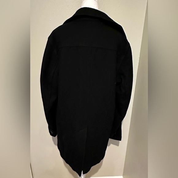 Gap Women’s Wool Blend Hidden Button Black Topcoat Size S - Picture 5 of 12